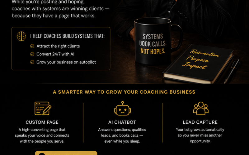 AI business coach landing page – The AI Docs Lab